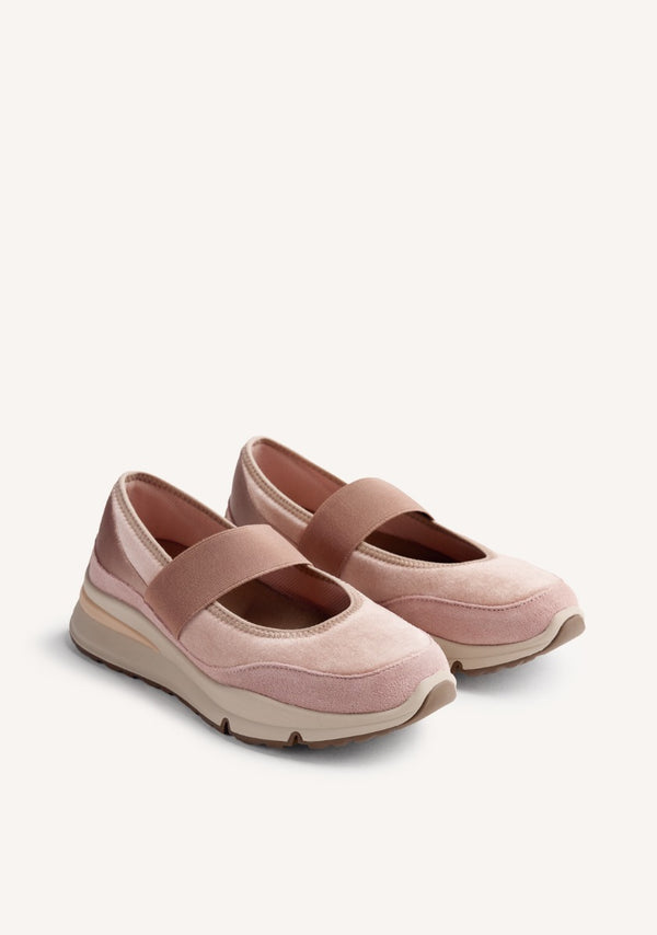 VELVET OPEN SNEAKERS MECOSTA