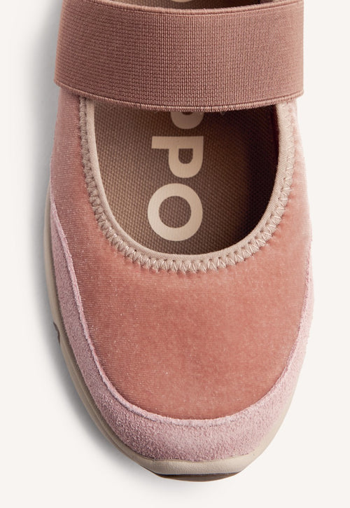 VELVET OPEN SNEAKERS MECOSTA