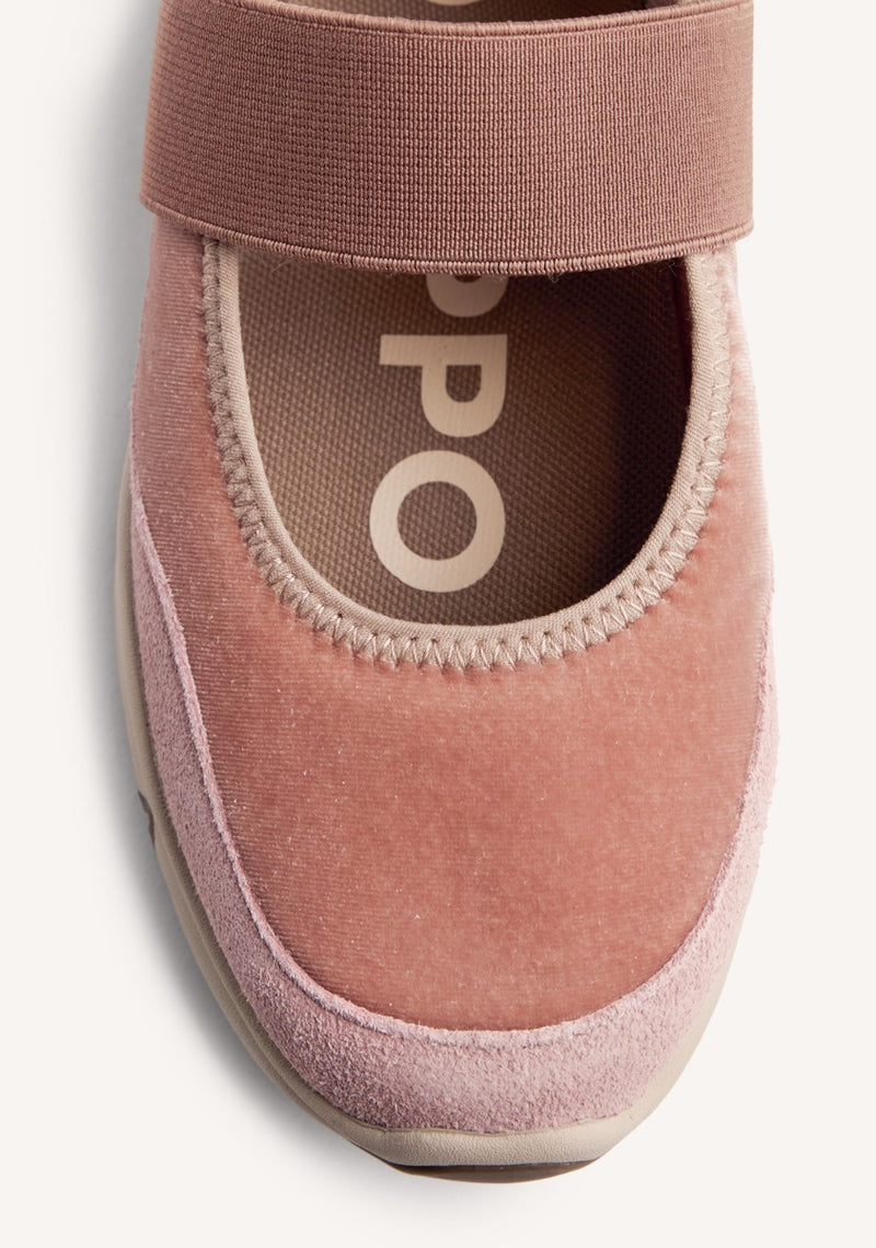VELVET OPEN SNEAKERS MECOSTA