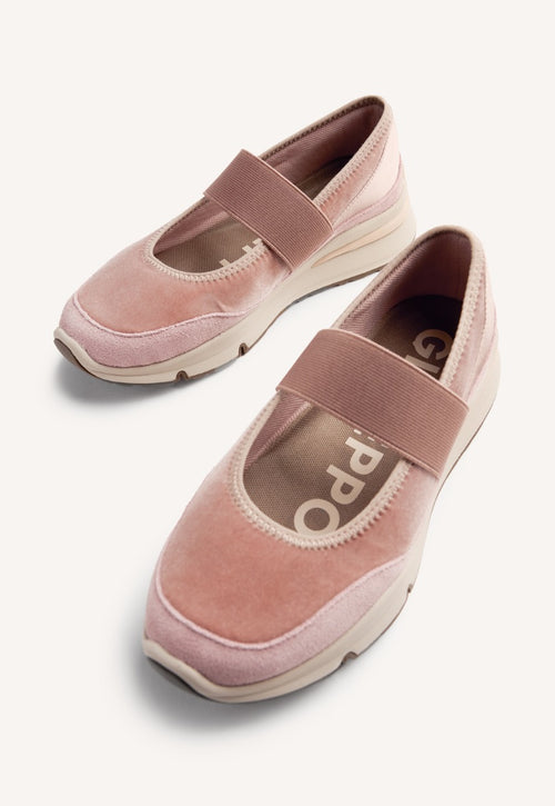 VELVET OPEN SNEAKERS MECOSTA