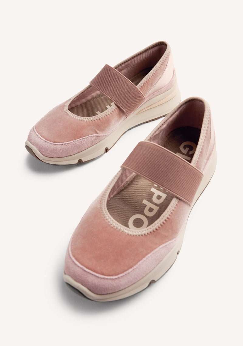 VELVET OPEN SNEAKERS MECOSTA