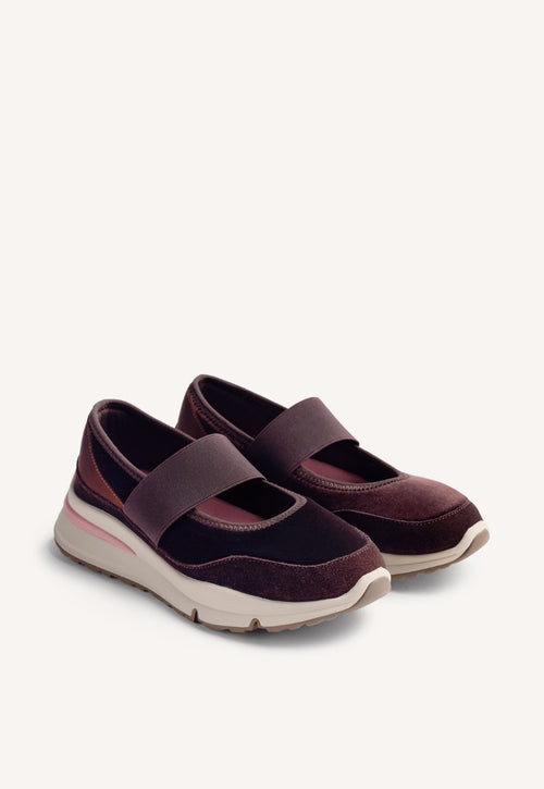VELVET OPEN SNEAKERS MECOSTA
