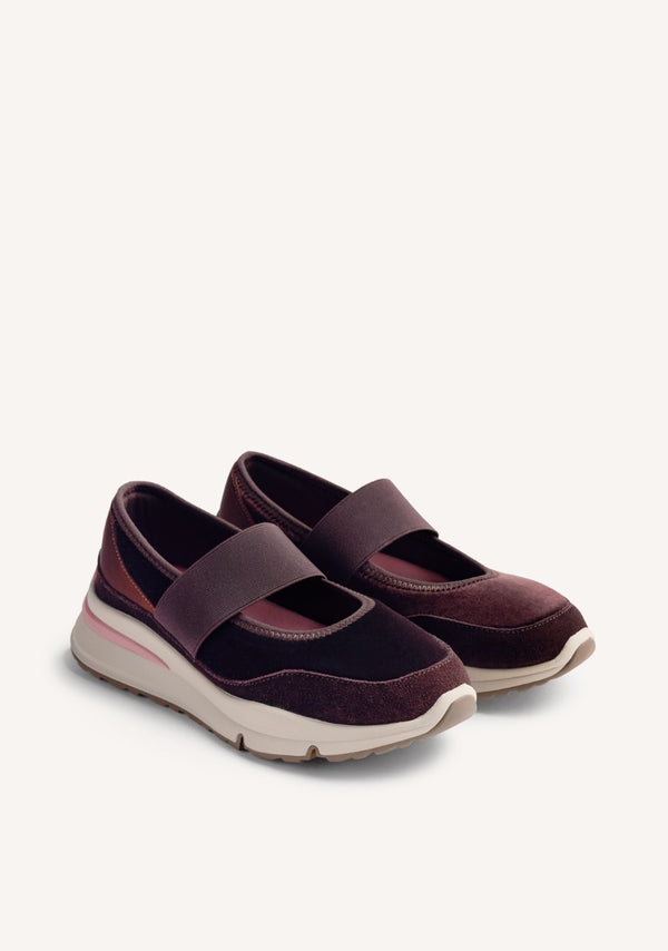 VELVET OPEN SNEAKERS MECOSTA