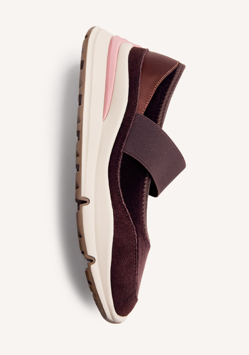 VELVET OPEN SNEAKERS MECOSTA