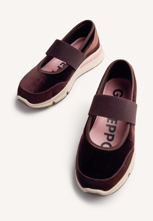 VELVET OPEN SNEAKERS MECOSTA