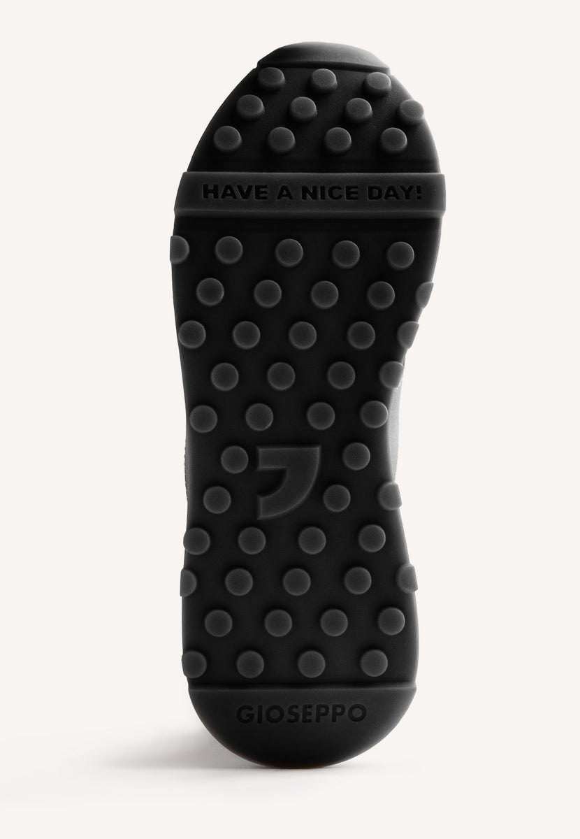 LEATHER AND CORDUROY SNEAKERS LAWTON