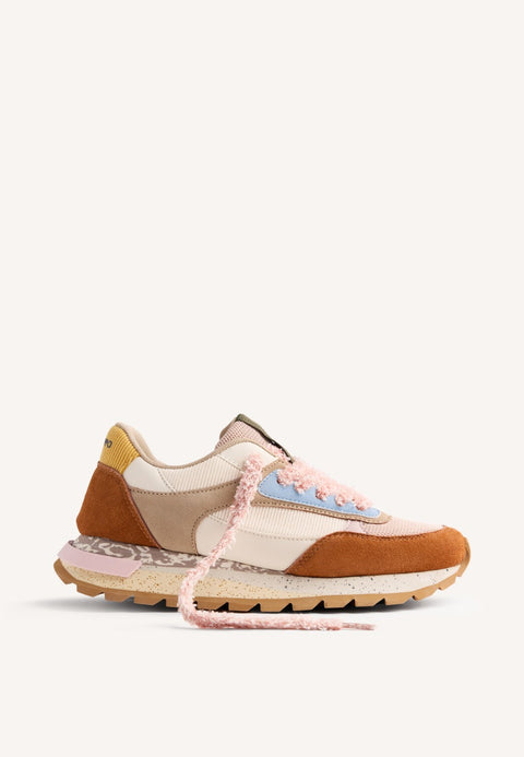 LEATHER AND CORDUROY SNEAKERS KELLIHER