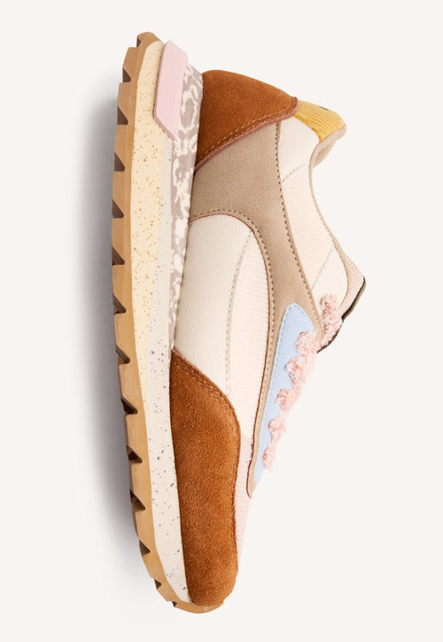 LEATHER AND CORDUROY SNEAKERS KELLIHER