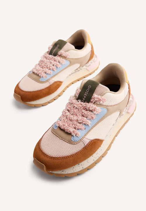 LEATHER AND CORDUROY SNEAKERS KELLIHER