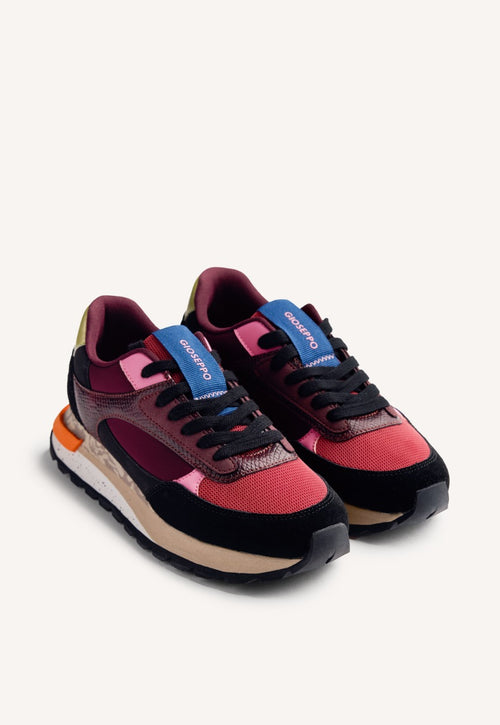 LEATHER AND MESH SNEAKERS EAGAN