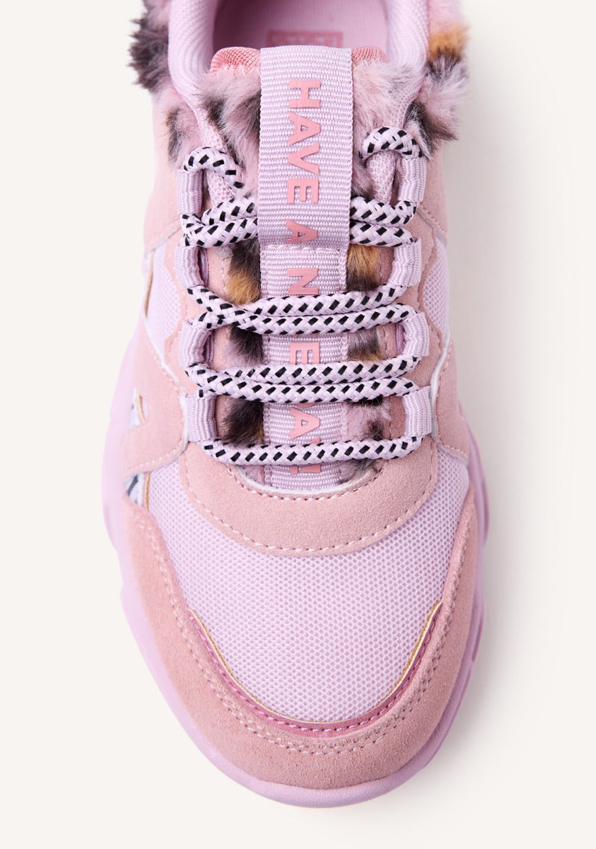 SNEAKERS PELLE CON PELLICCIA REDBY