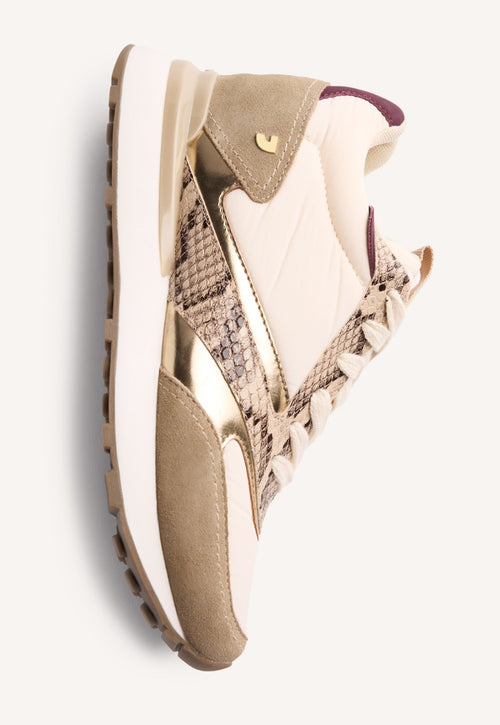 WEDGE LEATHER SNEAKERS HEMLOCK