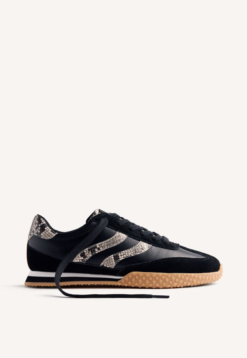ANIMAL PRINT LEATHER SNEAKERS GLADWIN