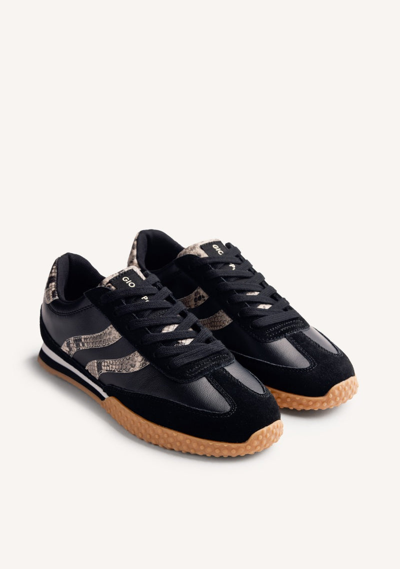 SNAKE LEATHER SNEAKERS GLADWIN