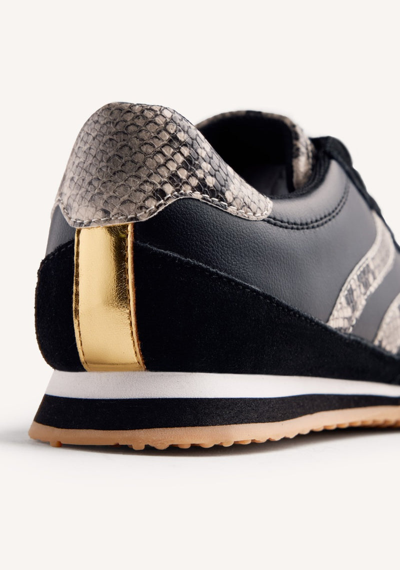 SNAKE LEATHER SNEAKERS GLADWIN