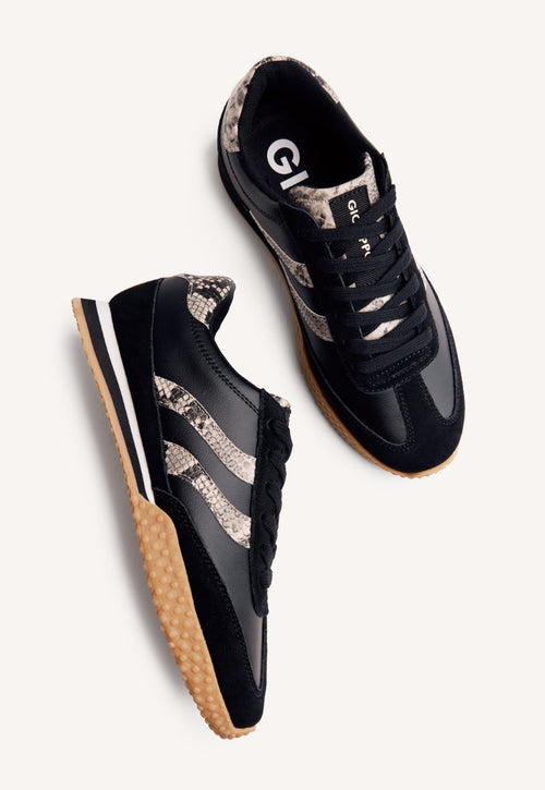 ANIMAL PRINT LEATHER SNEAKERS GLADWIN