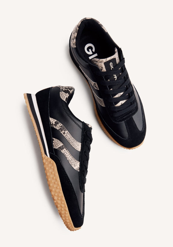SNAKE LEATHER SNEAKERS GLADWIN