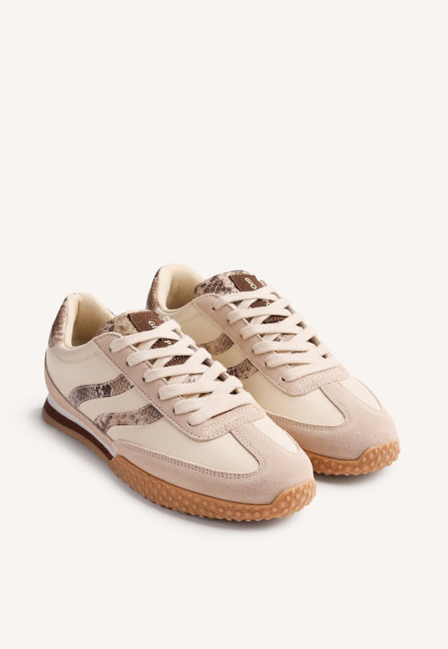 ANIMAL PRINT LEATHER SNEAKERS GLADWIN