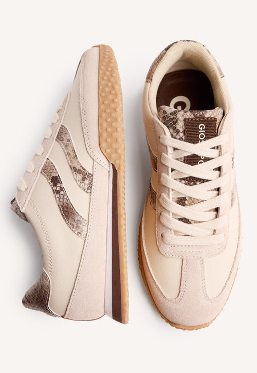 ANIMAL PRINT LEATHER SNEAKERS GLADWIN
