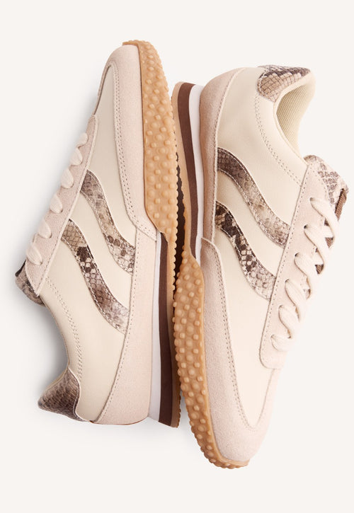 ANIMAL PRINT LEATHER SNEAKERS GLADWIN