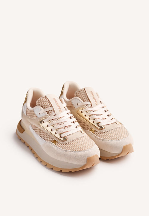 LEATHER AND MESH SNEAKERS FUNKLEY