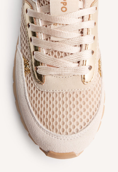 LEATHER AND MESH SNEAKERS FUNKLEY