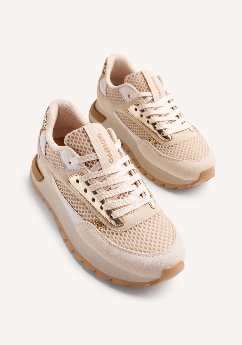 LEATHER AND MESH SNEAKERS FUNKLEY