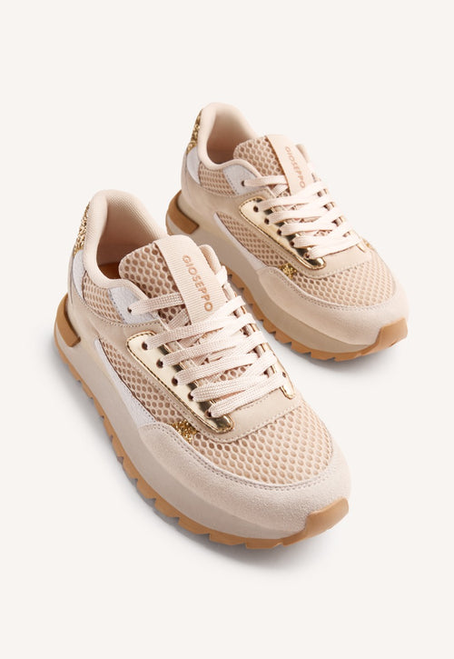 LEATHER AND MESH SNEAKERS FUNKLEY