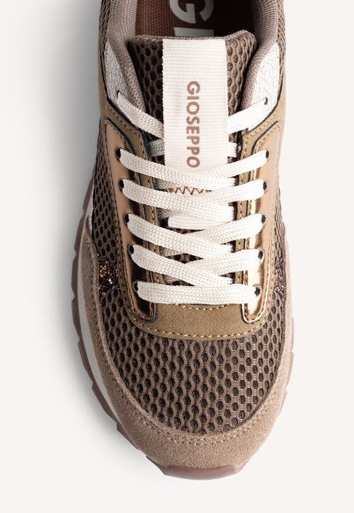 LEATHER AND MESH SNEAKERS FUNKLEY
