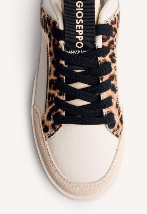 ANIMAL PRINT LEATHER SNEAKERS MORRICE