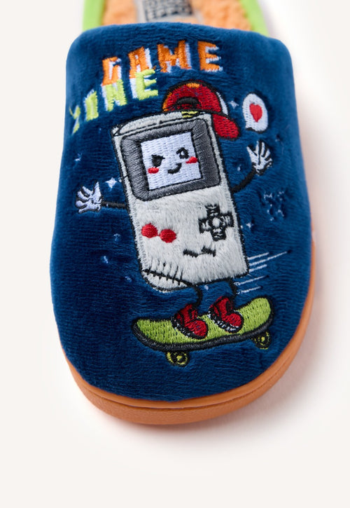 FUR HOUSE SLIPPERS DRAWING COMFREY