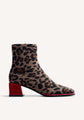 ANIMAL PRINT ELASTIC BOOTS INGER