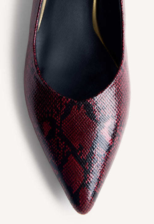 SNAKE EFFECT HEELED SHOES MESICK