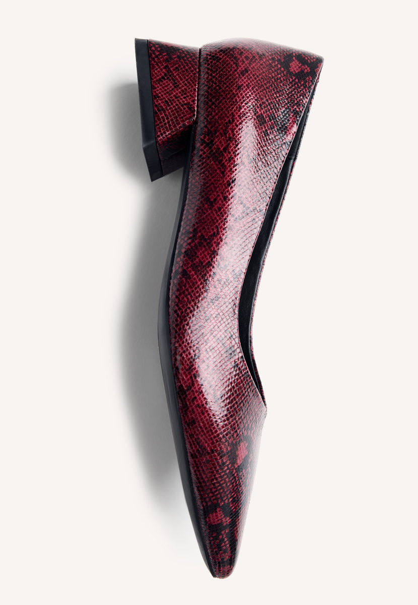 SNAKE EFFECT HEELED SHOES MESICK