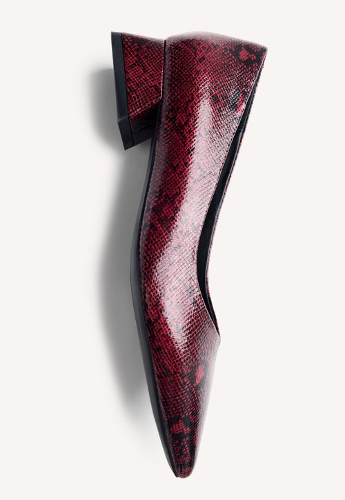 SNAKE EFFECT HEELED SHOES MESICK
