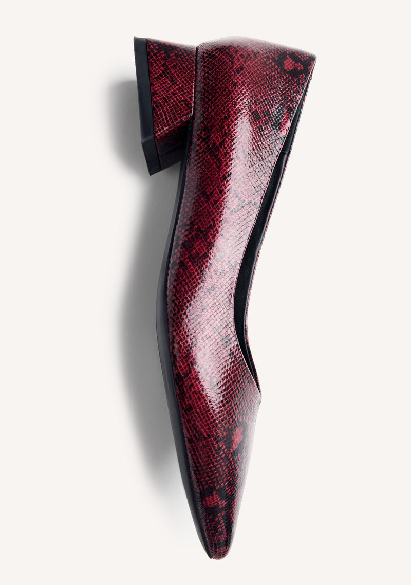 SNAKE EFFECT HEELED SHOES MESICK