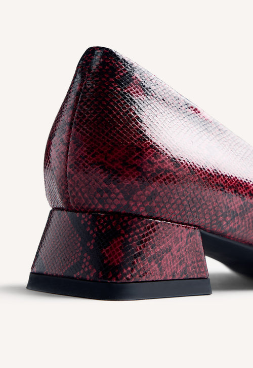 SNAKE EFFECT HEELED SHOES MESICK