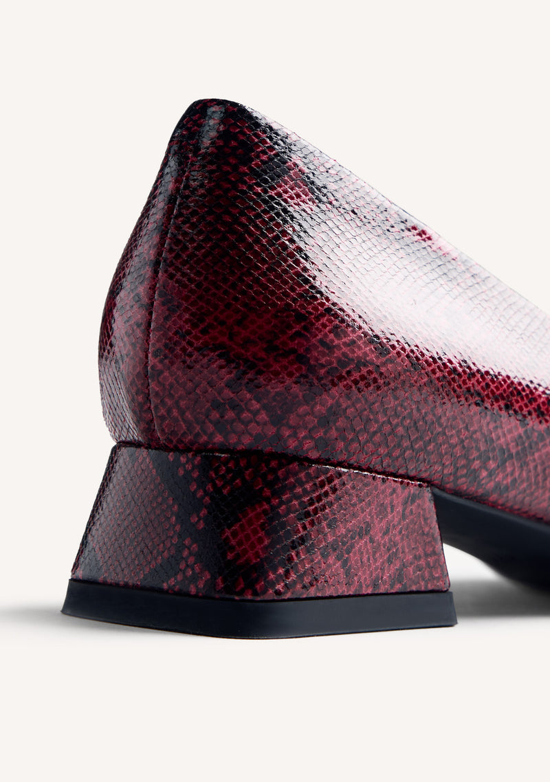 SNAKE EFFECT HEELED SHOES MESICK