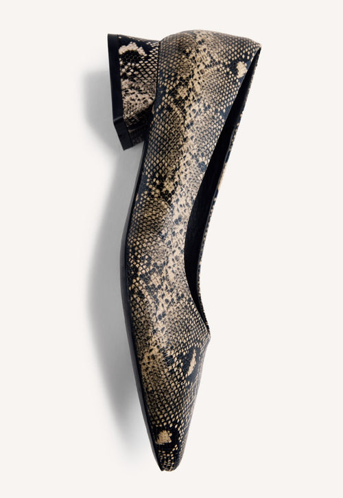 SNAKE EFFECT HEELED SHOES MESICK