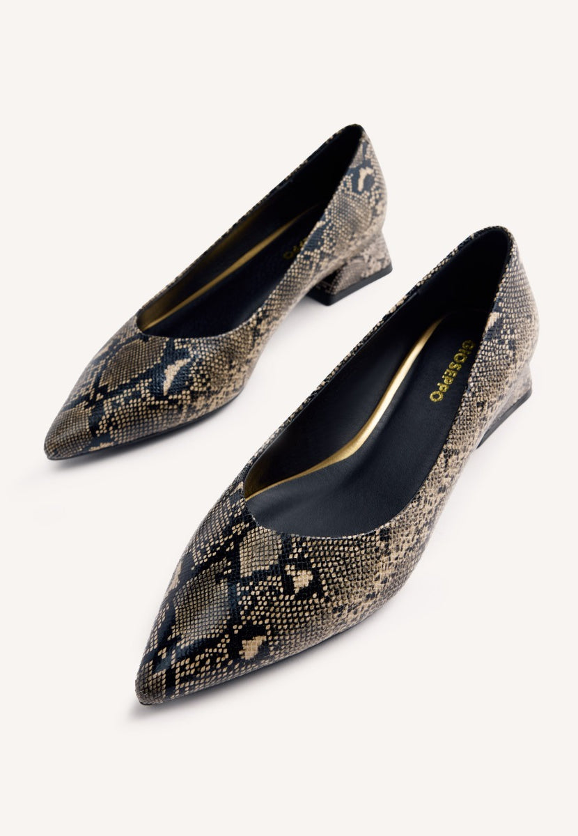 ZAPATOS TACÓN EFECTO SERPIENTE MESICK