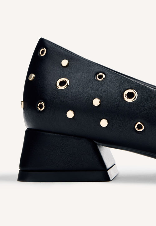 STUDS AND EYELETS HEELED SHOES KENYON