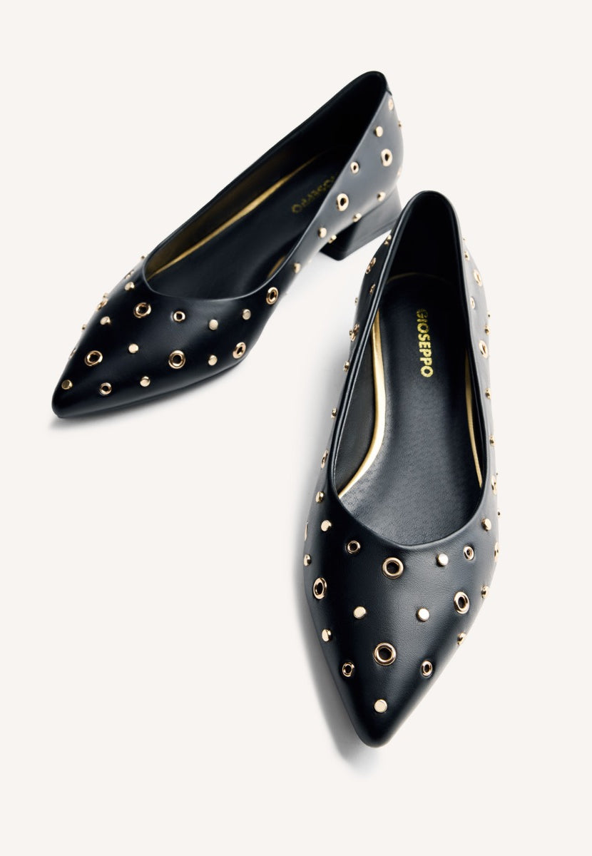 ZAPATOS TACÓN TACHAS Y OLLADOS KENYON