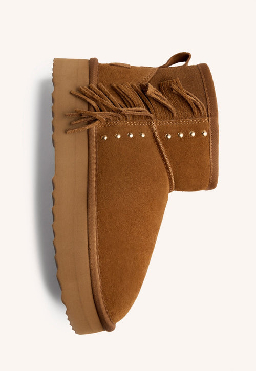AUSTRALIAN LEATHER BOOTS FRINGES GRASSTON