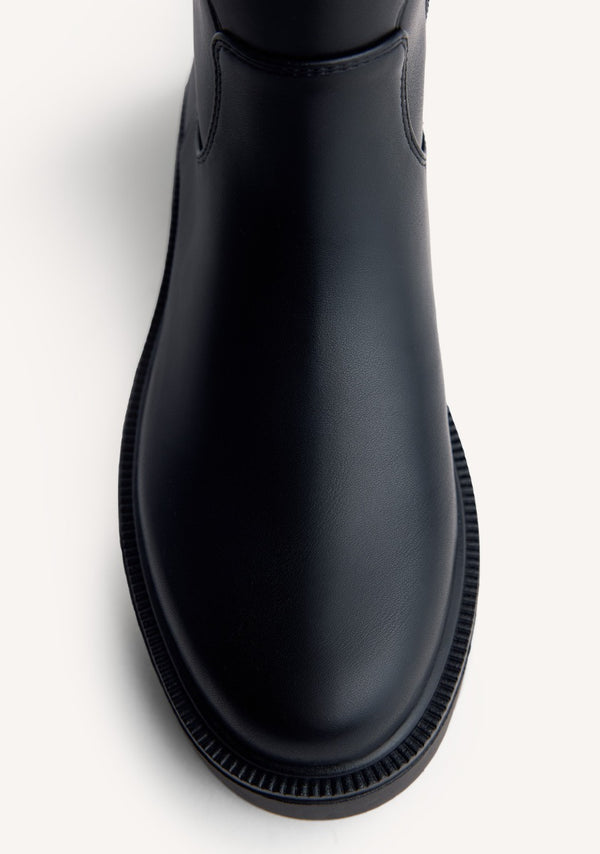 LEATHER BIKER BOOTS PETOSKEY