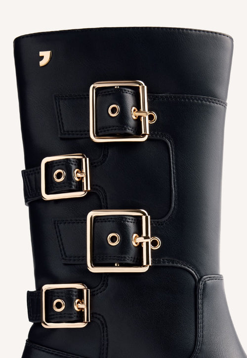 LEATHER BIKER BOOTS PETOSKEY