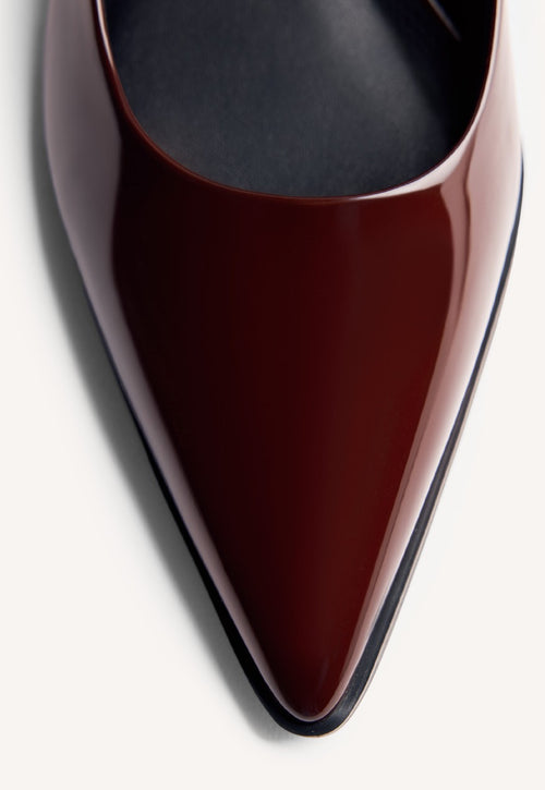 PATENT EFFECT KITTEN HEELED SHOES MAZEPPA