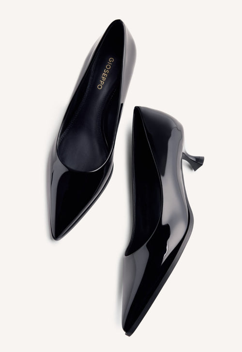 PATENT EFFECT KITTEN HEELED SHOES MAZEPPA