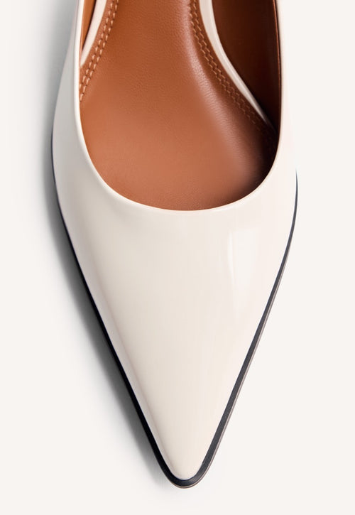 PATENT EFFECT KITTEN HEELED SHOES MAZEPPA