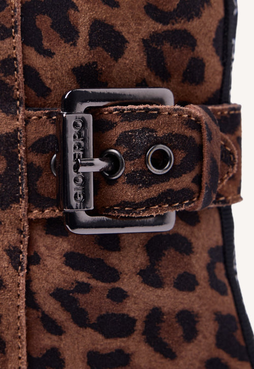 ANIMAL PRINT SUEDE LEATHER BOOTS TINTAH