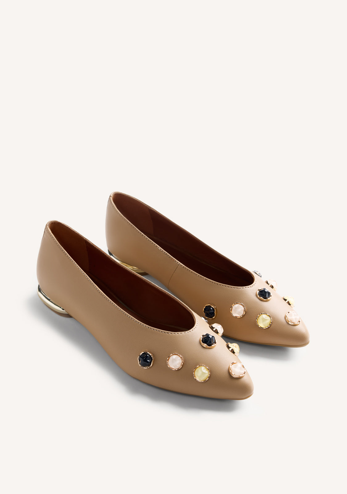 JEWELRY LEATHER BALLET FLATS DORVAY